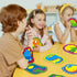 9 Pieces Kids Lacing Cards, Double Sided Sewing Cards with 9 Dinosaurs and Colorful Laces, Educational Activity