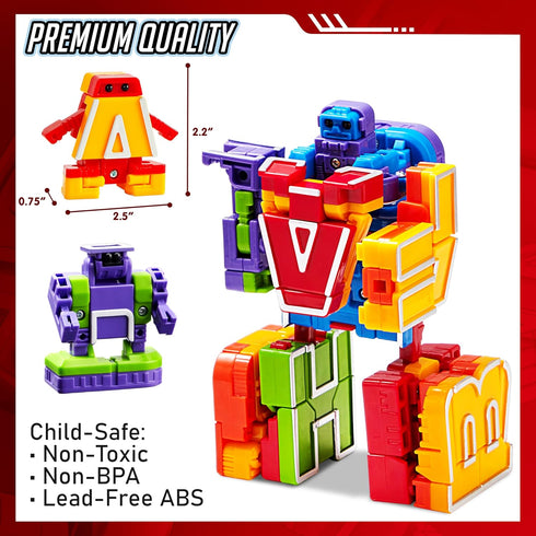 3 4 5 6 7 8 JOYIN Alphabet Robots Toys for Kids, ABC Learning Toys, Alphabots, Letters, Toddlers Education Toy