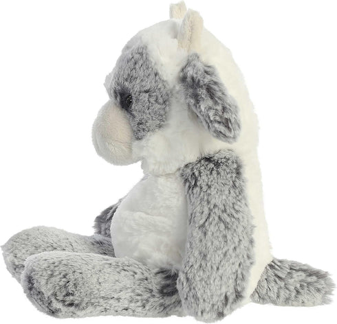 6.5 Inches Aurora Snuggly Sweet & Softer Cow Stuffed Animal - Comforting Companion - Imaginative Play - White