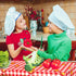 3Pcs Chili Cook Off Tablecloth - 87x51In Plastic Table Covers for Mexican Chili Buffet Baby Shower Party