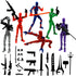 (Assembly Completed) 6 Packs Dummy13 Action Figure Set, 3D Printed ActionFigure Toy