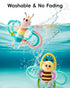 0-3-6-12 0-2-4-7-8-9 Jollybaby Soft Baby Rattles & Plush Rings Toy for Newborn Months, Sensory Developmental Hand