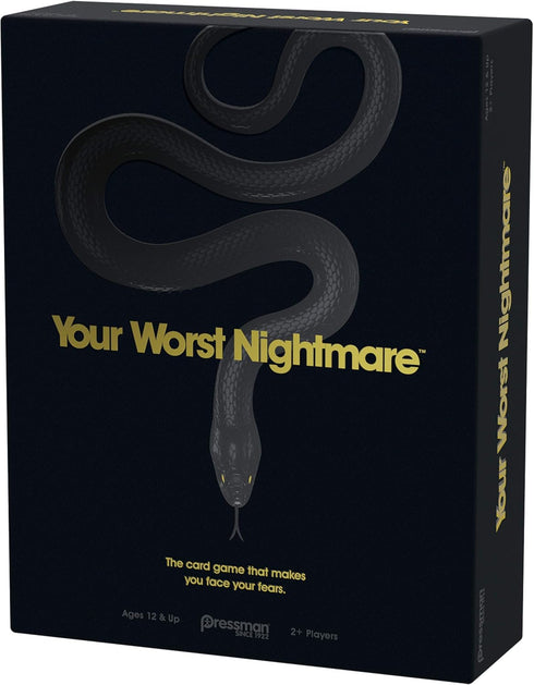 Your Worst Nightmare by Pressman - The Card Game That Makes You Face Your Fears, Black