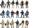 18 Pcs Special Forces Army Men Soldier Combat Movable Action Figures with Military Weapons and Accessories