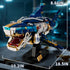 BNG Sets 8-14 (1277PCS) Mechanical Shark Building for Adult,Ocean Animal Building Block with Display Stand and Light