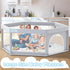 besuhot 65x65 Inch, Baby Playpen Large PlayPen for Babies and Toddlers Hexagonal Type Baby Play Yards for Toddlers