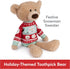 GUND Toothpick with Holiday Sweater, Classic Teddy Bear Stuffed Animal for Ages 1 and Up, Beige/Red/White, 15”