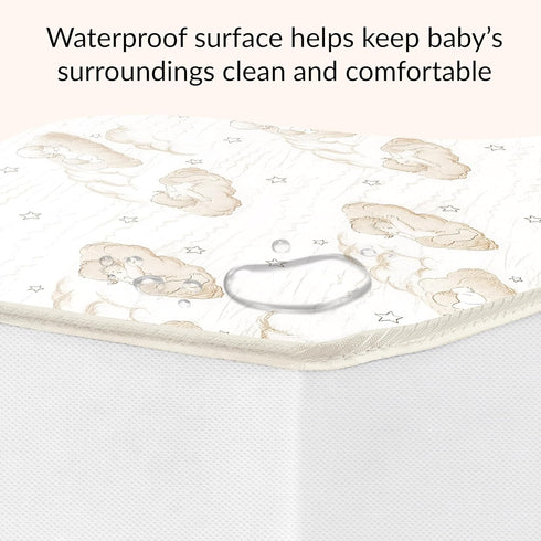 2-in-1 3 Dream On Me Breathable Dual-Sided Portable/Mini Crib Coil Mattress Firm Innerspring Core, Waterproof Vinyl