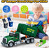 3 4 5 6 7 Boy,15" SpringFlower Toy for Years Old Large Garbage Truck Toys for Kids,Friction Powered Garbage Truck