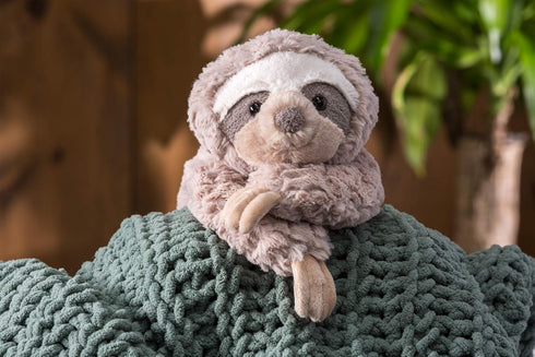 Mary Meyer 12-Inches Grey Putty Sloth Stuffed Animal Soft Toy