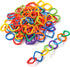 RAINBOW TOYFROG Baby Links Rings, 35 Geometric Linking Chains for Teething and Sensory Development, Infant Toys