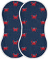 Mazeann Sea Cute Red Crabs Burp Cloths Baby Boys Girls Absorbent Soft Cotton