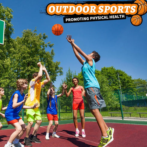 Mini Foam Basketball Replacement Ball for Indoor Basketball Hoop, Orange Soft Basketball Toy for Kids & Toddlers