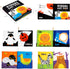 Soft Baby Books by beiens, High Contrast NonToxic Fabric Touch and Feel Crinkle Books for Infants Toddlers