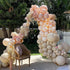 PartyWoo White Sand Balloons, 50 pcs 5 Inch Small Mini Beige Cream Latex Balloons for Party Decorations
