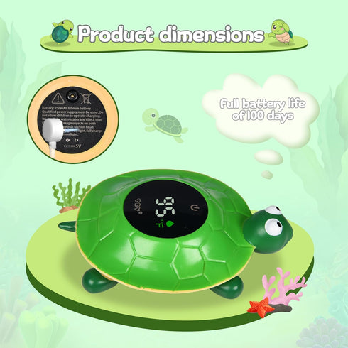 TKY Baby Bath Thermometer - Digital Floating Water Thermometer with LED Display & Color Temperature Alerts