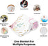 J&SBGFT 30"x40", Color18 Personalized Baby Girl Blanket, Customized Name Swaddle, Butterfly Receiving Blanket, Custom