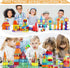 130PCS Set 2 3 4 5 6 7 8+ Paaxido Magnetic Tiles - Magnetic Blocks for Kids, Magnet Tiles Building Blocks with Cars