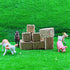 16pcs 1.18X0.79X0.79in LOGOFUN Mini Hay Bales Miniature Hayrick Mini Haystack Decoration Miniature Hay Blocks