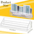 2 Pcs Playing Card Holders for Playing Cards, Acrylic Card Organizers, 4 Slots Playing Card Tray Solid Game Card Stands Card Playing Accessories for Seniors Adult Bridge, 10 x 2.3 x 2.3 Inch