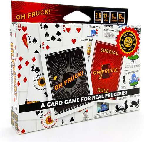 Oh Fruck! A Raucous Card Game - Combines Strategy with Special Rules That Change Every Time You Play