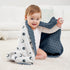 2 Pack 30x40in, Susurration Baby Blanket for Unisex Boys Girls, Soft Fluffy Crib Blankets with Muslin Cotton Front
