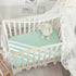 Pack 2 Pack, 38'' 24'', TILLYOU Mini Crib Fitted Sheets - Soft Knit Sheet for N Play, Microfiber Mini Crib Sheets