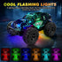 2.4GHz 3-8 BLUEJAY High Speed RC Car, Offroad Monster Hobby Racing Car with LED Colorful Bodylight and Rechargeable