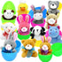 CH HAICHENG 12PCS Filled Easter Eggs with Plush Animal Toys Inside, Prefilled