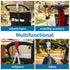 HOXITRADE 6PCS Stroller Hooks for Diaper Bags Durable Leather Stroller Straps & Heavy-Duty Clips | Universal Stroller