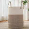 JMvicyroam Large Woven Laundry Basket Hamper,60L Cotton Rope Storage Bin for Blankets,Toys