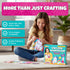 CRAFTSBEE 7+ 5 Cozy Magical Unicorn Sewing Kit for Girls - Create Adorable Felt Animals & a Pillow - Fun, Easy