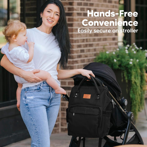 Backpack Backpack KeaBabies Baby Diaper Bag - Large Baby Bag for Boys, Girls, Waterproof Multi Function Travel Diaper