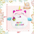 17" Birthday Unicorn Plush Pillow, Cute Soft Stuffed Animal for Kids' Birthday Gifts and Home Decoration