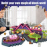 BINZKBB -198PCS 4 5 6 7 8 10+ Magnetic Blocks Enchanted Hotel Magnetic Building Cubes,Educational Sensory Stacking Kit