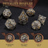 3D Beholder Metal DND Dice Set, Antique Polyhedral D&D Dice for Dungeons and Dragons, Halloween Gift (Black-Eye)
