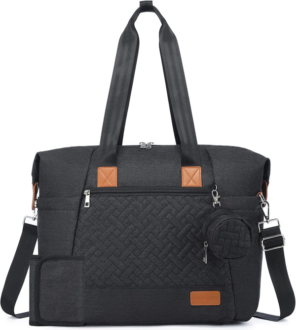 LOVEVOOK Diaper Bag Tote, Large Baby Diaper Bag Waterproof Travel Diaper Tote