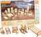 BOHS 34-Piece Dollhouse Furniture Set, Laser Cut Wooden 3D Puzzles for Miniature Doll House DIY Models