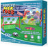 2-in-1 Moving Kick Toss Games for Kids - Light Up Hover Soccer Ball with Animal Bean Bag Toss, Indoor Outdoor Birthday