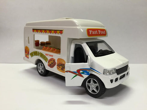 KinsFun 5 inch Pullback Food Truck Die Cast Metal Action
