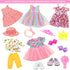 18 inch 5 Sets 2 18 Inch BARWA Doll Clothes and Accessories Clothes Dress Outfits with Pairs Shoes for Dolls