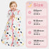 3-6 BSTOPPT Newborn Sleep Sack Baby Swaddle,Baby Wearable Blanket,Baby Sleeping Bag (Floral&Heart, Months)