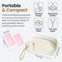 August Bee & Company 6-8 Packs Breast Milk Cooler Travel Bag - Stylish Polyester Breastmilk Storage Bag Holds Bags