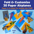 20 6+) Creativity for Kids Paper Airplane Squadron - Create Paper Airplanes, Mini Craft Kit for Boys, Great Spring