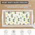 QINBEIDU 28"x52" Green Tractor Farm Fitted Crib Sheet Yellow Sun and Rice Crops Standard Crib Mattress Fitted Sheet