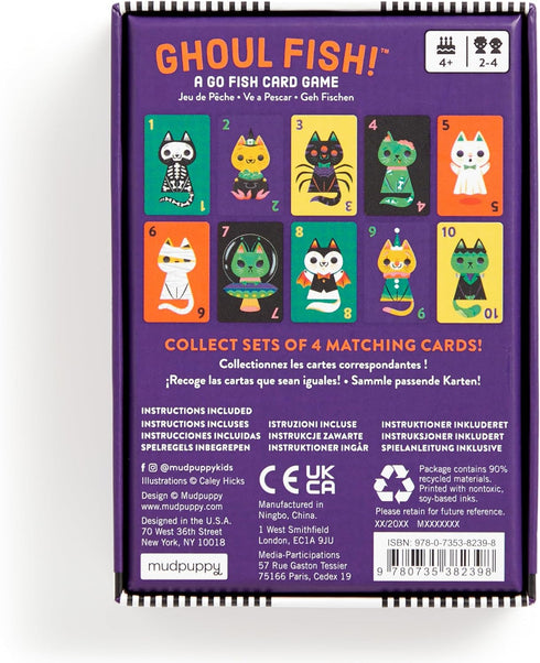 Mudpuppy Ghoul Fish! – A Spooky Ghost Cat Version of Classic Kids Go Fish Card Game