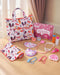 BABESIDE Baby Doll Diaper Bag Set, Portable Storage with Cute Print, Perfect