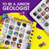 XXTOYS 25PCS Rocks Collection - Rock and Mineral Education Set with Healing Chakra Gemstones, STEM Science Kit
