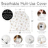 Sweet Jojo Designs Woodland Deer Floral Girl Infant Baby Car Seat Cover Nursing Breastfeeding Shopping Cart Stroller