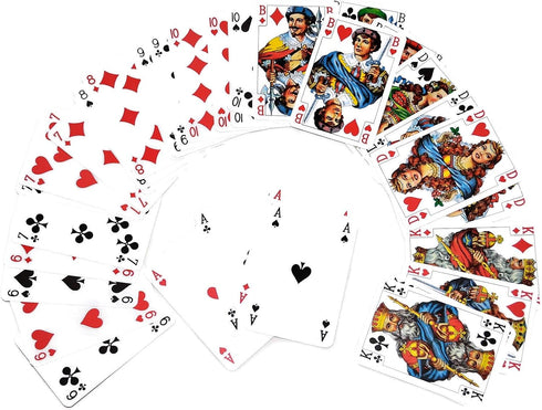 2 Decks Set Russian Classic Durak Card Game - 36 Playing Cards in Deck, Plastic Case